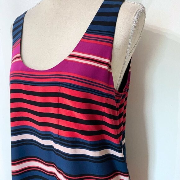 JOIE DAWNA 100% SILK STRIPED TANK SHIFT DRESS - XS - Picture 6 of 10